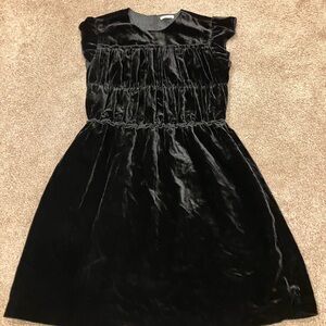Crewcuts Black Velvet Kids Dress